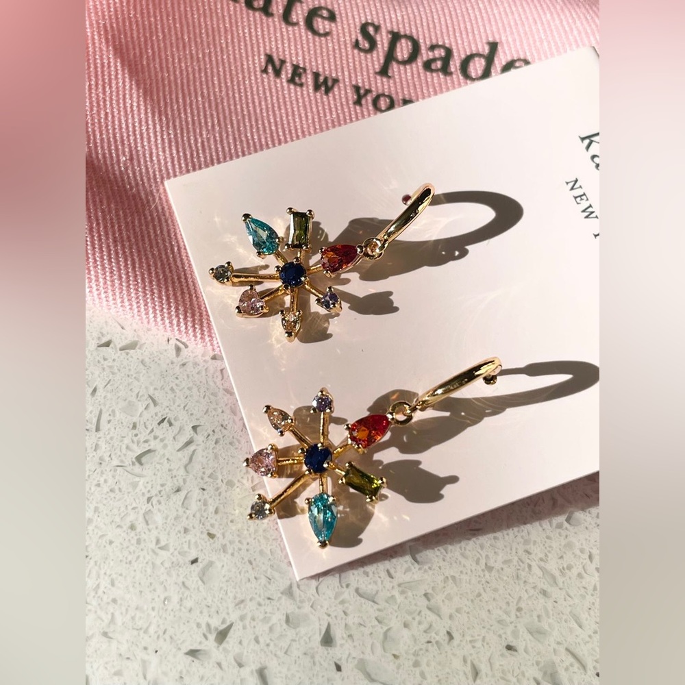 Kate spade Firework Floral huggie Earrings - Picture 9 of 9